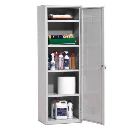 Armadio multiuso in metallo - a 1 anta - 60 x 40 x180 cm - grigio - Fasma