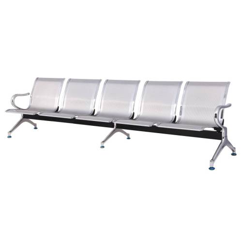 Panca attesa - 5 posti - in acciaio -...