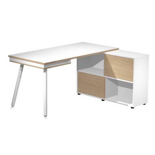 Workstation Midi - gambe in metallo -...