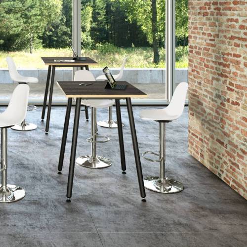 Tavolo alto Skinny Metal - 80 x 80 x...