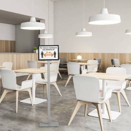 Espositore Info Stand Basic - da pavimento - A4 - Durable