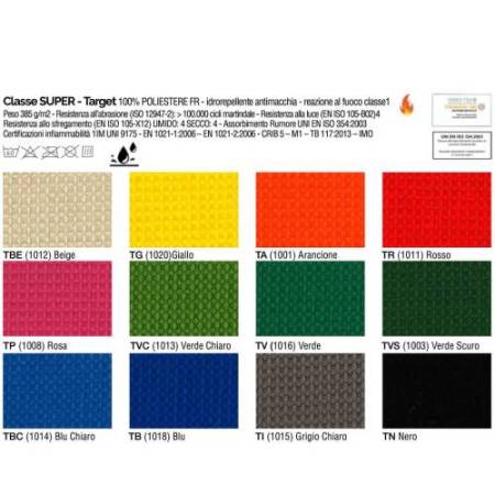 Seduta operativa Hubble HUHU - 4 blocchi - con braccioli regolabili - rosso - Unisit