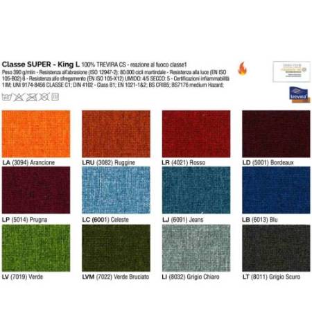 Poltrona semidirezionale Kind KIPGT - con braccioli regolabili e poggiatesta - grigio chiaro - Unisit