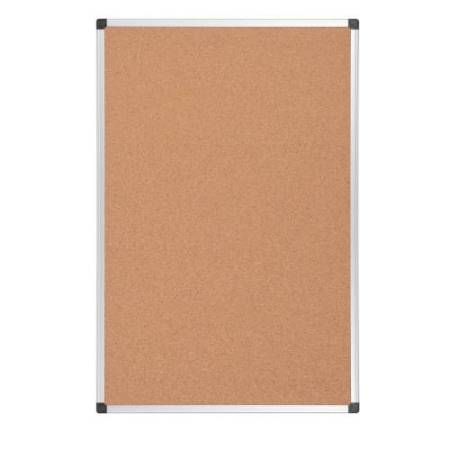 Lavagna - 90 x120 cm - superficie in sughero - cornice in alluminio - Starline