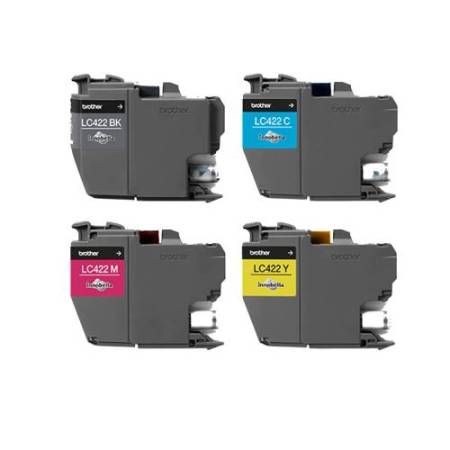 Brother - Kit Cartucce - Nero/ Ciano/Magenta/Giallo - LC422VAL  - 550 pag