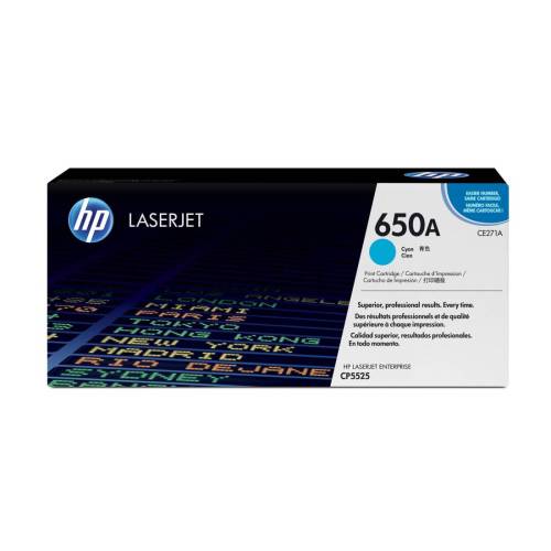 Hp - Toner originale - 650A - Ciano -...