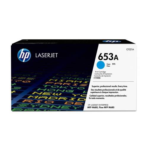 Hp - Toner originale - 653A - Ciano -...