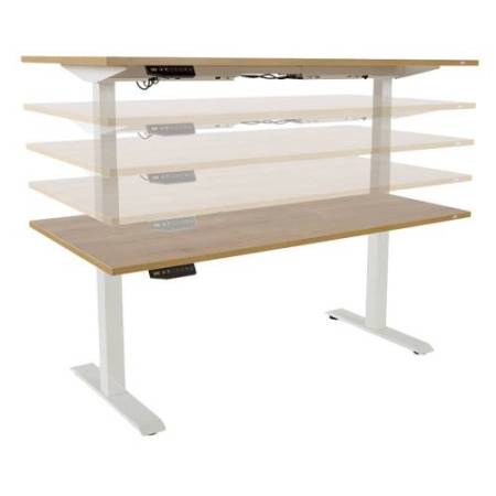 Scrivanie motorizzate - 140 x 80 x 116 cm  - quercia - Rocada