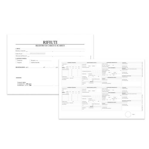 Registro carico/scarico rifiuti - 100...