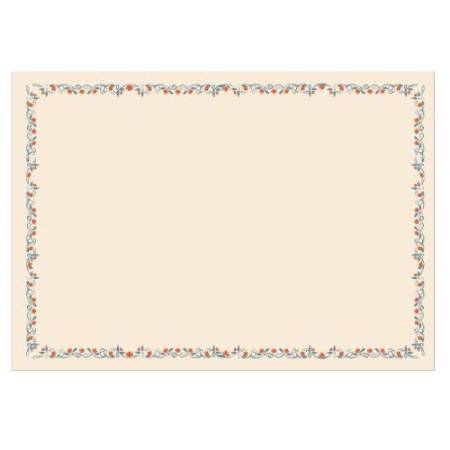 Diplomi - stampa offset fiori - A4 - 120 gr - avorio - Sadoch - conf. 10 pezzi