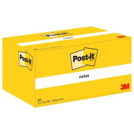 Blocco foglietti - 653 - 38 x 51 mm - giallo Canary - 100 fogli - Post-it