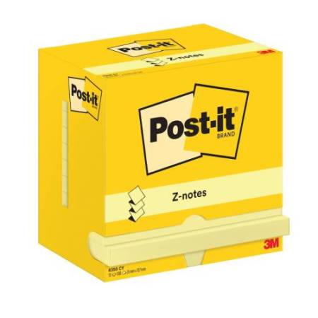 Blocco Post-it Super Sticky Z Notes - R350 - 76 x 127 mm - giallo Canary - 100 fogli - Post-it