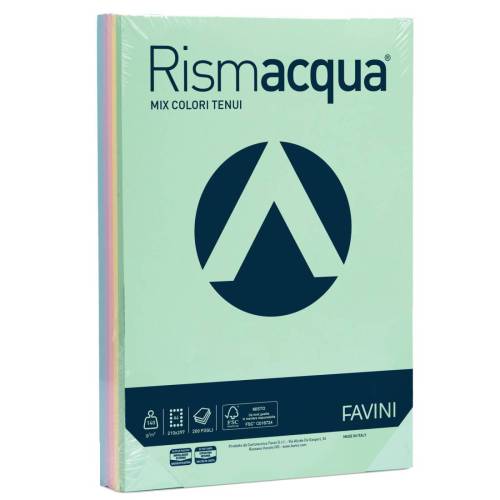 Carta Rismacqua - A4 - 140 gr - mix 5...