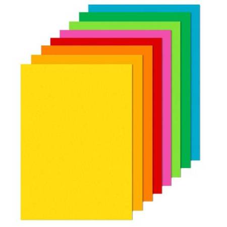 Carta Rismaluce - A4 - 200 gr - mix 8 colori - Favini - conf. 125 fogli