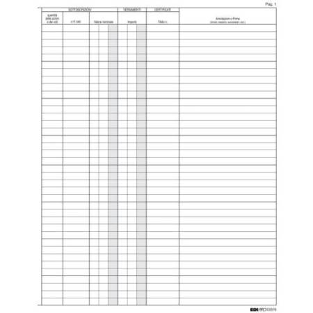 Registro libro soci SPA/SRL - 31 x 24,5 - 47pg - numerate - Edipro