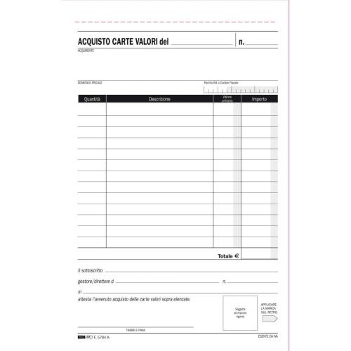 Blocco acquisto valori bollati -...