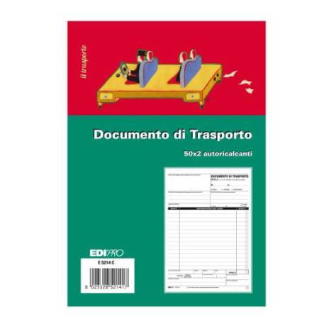 Blocco DDT - 50/50 fogli autoricalcanti - 23 x 15cm - Edipro