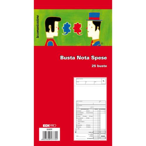 Blocco buste nota spese - 28 x 15cm -...