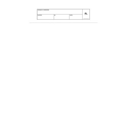 Blocco buste nota spese - 28 x 15cm -...