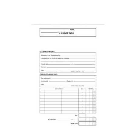 Blocco buste nota spese - 28 x 15cm - Edipro - conf. 25 buste