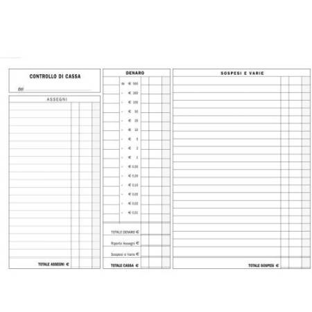 Blocco prima nota cassa/banca - 50/50 fogli autoricalcanti - 22 x 30cm - Edipro