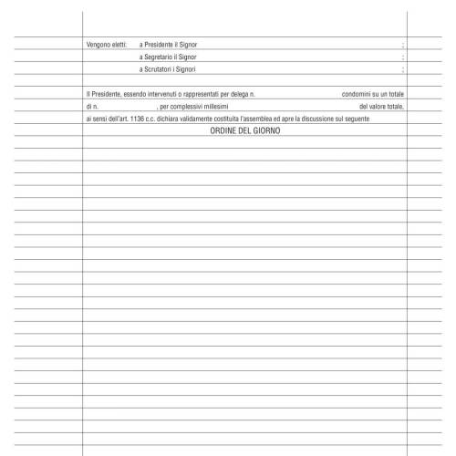 Registro verbali assemblea condominio...