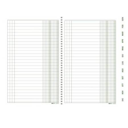 Scadenzario spiralato Gennaio/Dicembre - 24 x 17cm - 36+12 fogli - Edipro