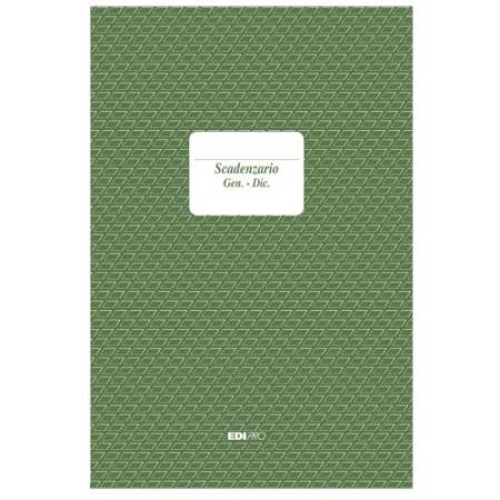 Scadenzario spiralato Gennaio/Dicembre - 21 x 29,7cm - 36 fogli - Edipro