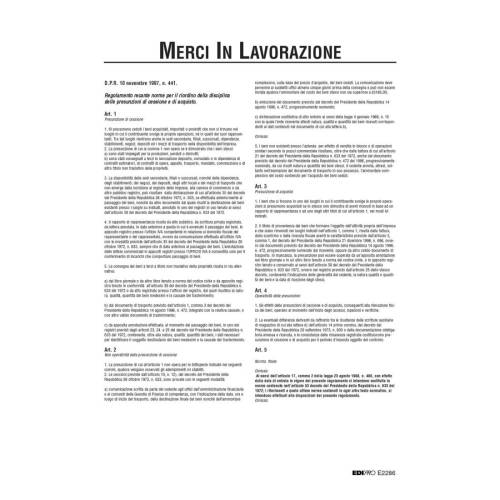Registro merci in lavorazione - 31 x...