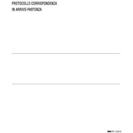 Registro corrispondenza arrivo/partenza - 31 x 24,5cm - 200 fogli - Edipro