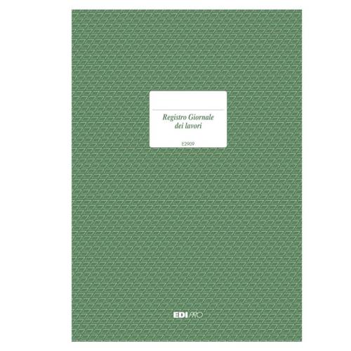Registro giornale lavori - 31 x 21cm...