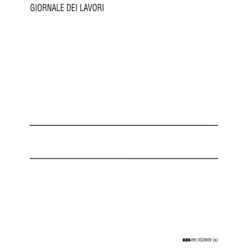 Registro giornale lavori - 31 x 21cm...