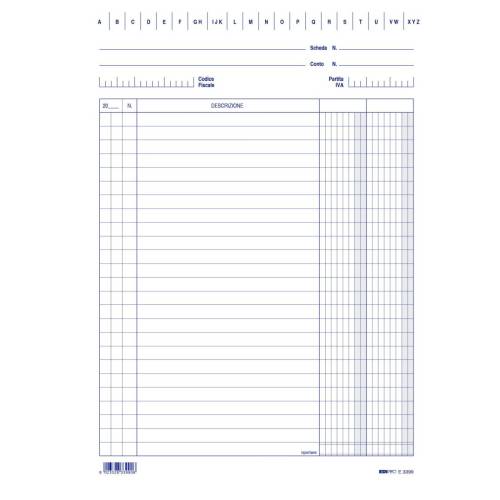 Schede - 2 colonne - 24x17 cm...