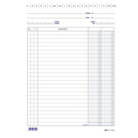 Schede - 2 colonne - 24x17 cm (verticale) - Edipro - bianco - conf. 100 pezzi