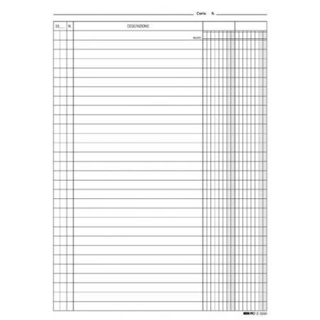 Schede - 2 colonne - 24x17 cm (verticale) - Edipro - bianco - conf. 100 pezzi