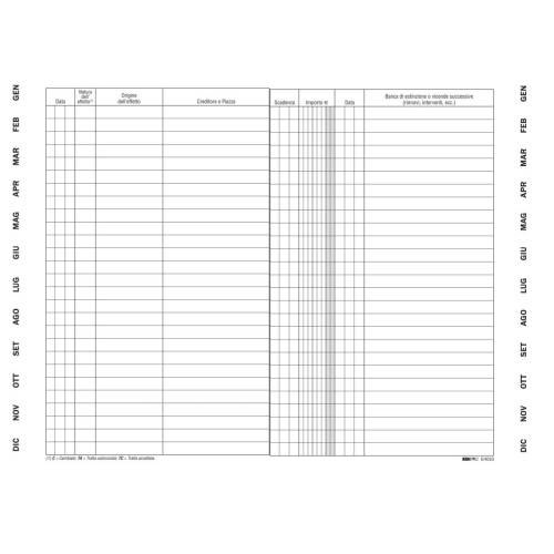 Scadenzario spiralato effetti passivi...