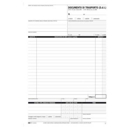 Blocco DDT - 25 fogli 4 copie autoricalcanti - 29,7 x 21cm - Edipro