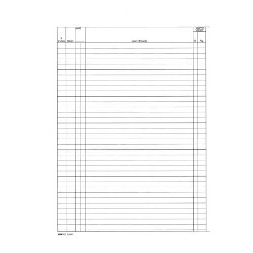 Registro contabilità dei lavori - 31...