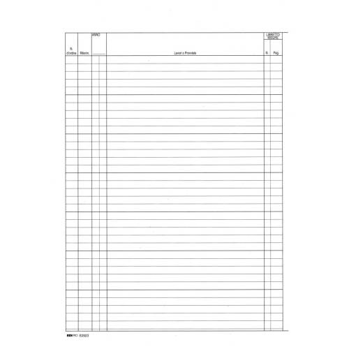 Registro contabilità dei lavori - 31...