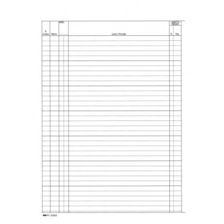 Registro contabilità dei lavori - 31 x 21cm - 47pg - numerate - Edipro