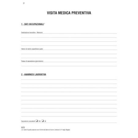 Cartella sanitaria di rischio per lavoratori esposti ad agenti cancerogeni - 31 x 24cm - Edipro