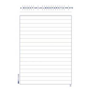 Schede in cartoncino rigate...