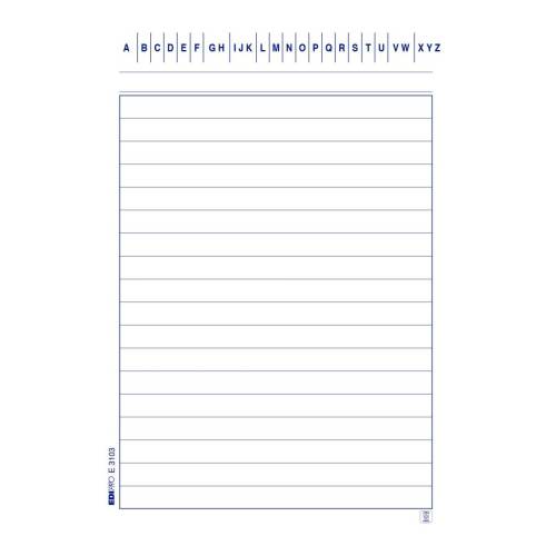 Schede in cartoncino rigate - 15x10,5...