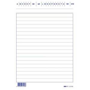 Schede in cartoncino rigate...