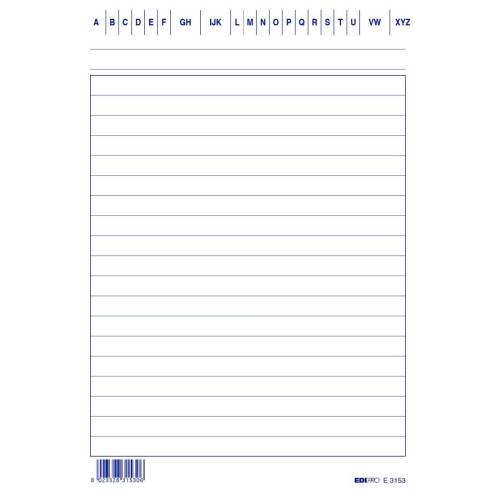 Schede in cartoncino rigate - 17x12...