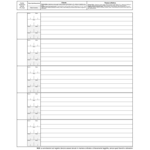 Registro antiriciclaggio operatori...