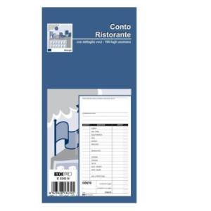 Blocco conto ristorante con...