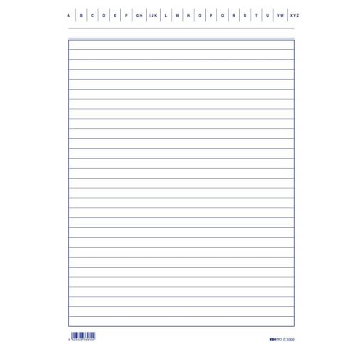 Schede in cartoncino rigate - 24 x 17...