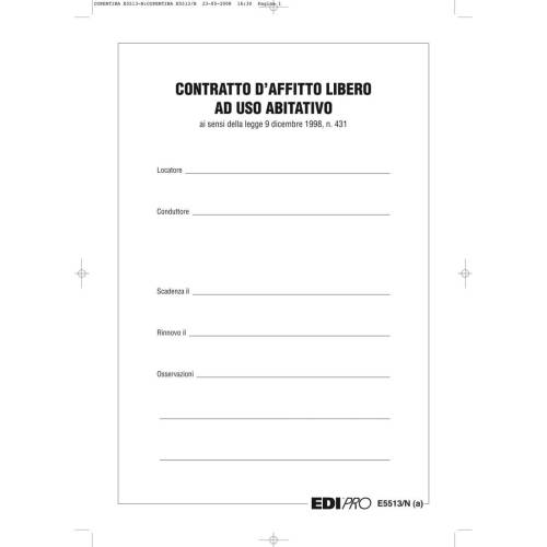 Fascicolo contratto di locazione...