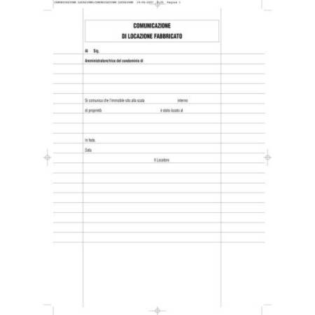 Fascicolo contratto di locazione libero - 29,7 x 21cm - Edipro